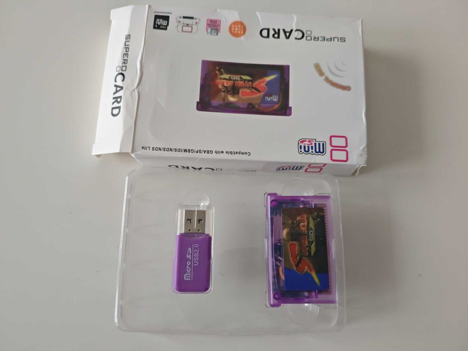 Super Card SD Flash Card - GBA - GameBoy Advance - качени игри