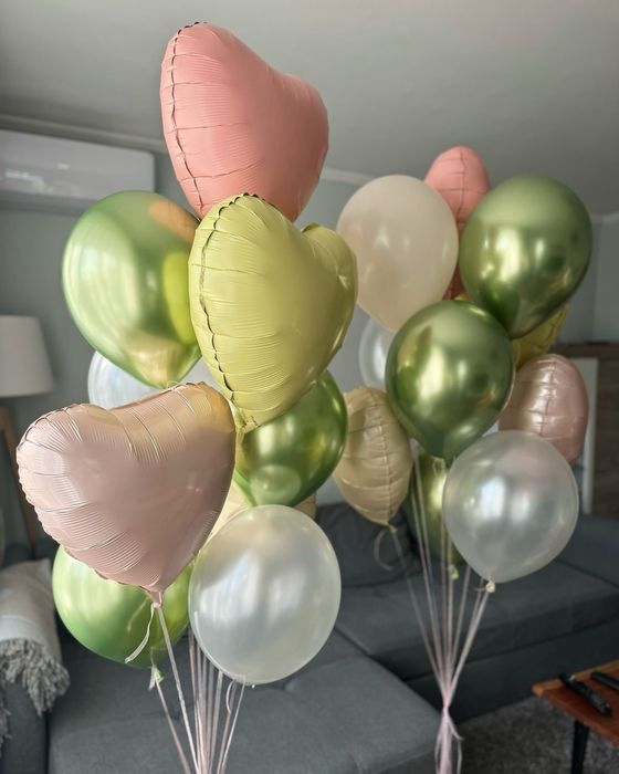 Воздушные шары, цифры, фигуры