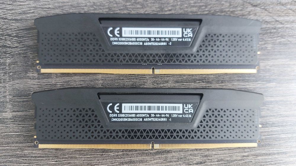 Corsair Vengeance 32GB DDR5 6000MHz CL38 Dual Channel Kit