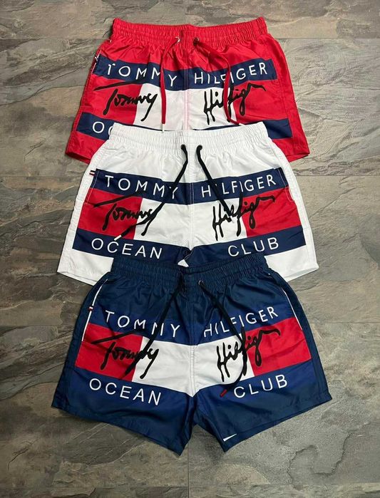 Модерни мъжки плажни шорти/бански TOMMY HILFIGER – стил, удобство и перфектна лятна визия!