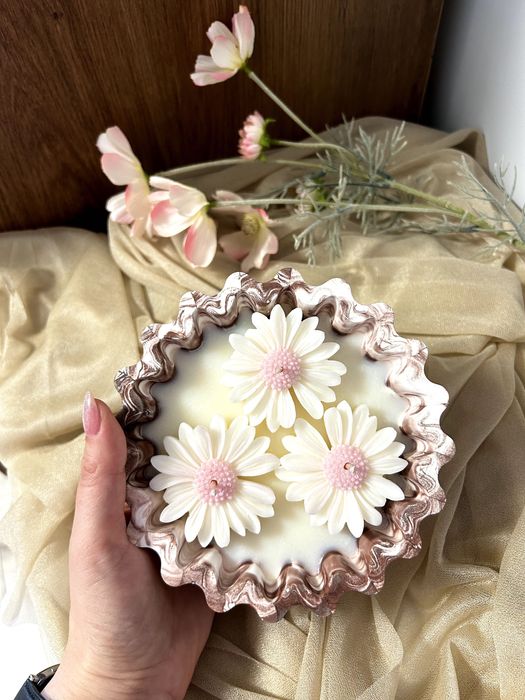 Натурална соева свещ ароматизирана ръчно направена