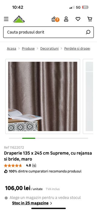 Draperie Mendola Supreme