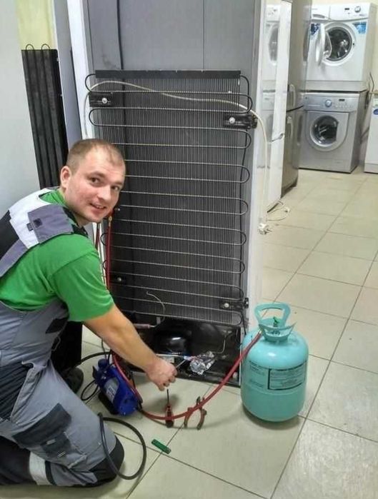 Стиральная машина Жондеу жане холодильник