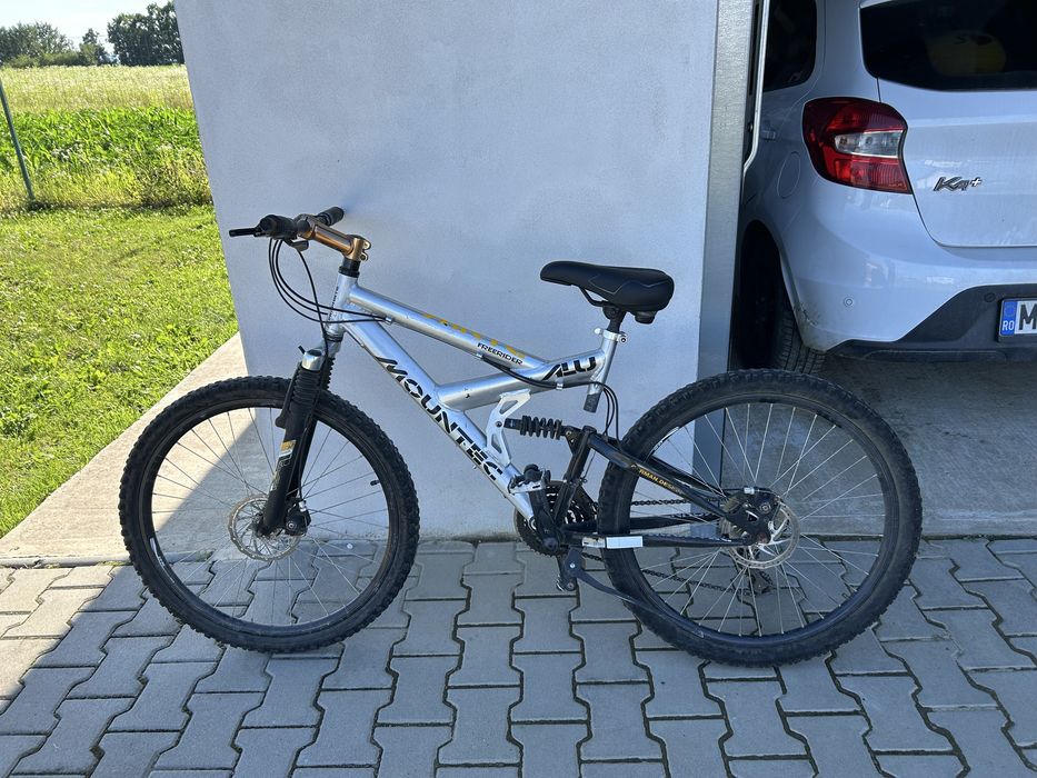 Bicicletă MTB Mountec Alu Freerider 26" – Dublă Suspensie, Frâne Disc