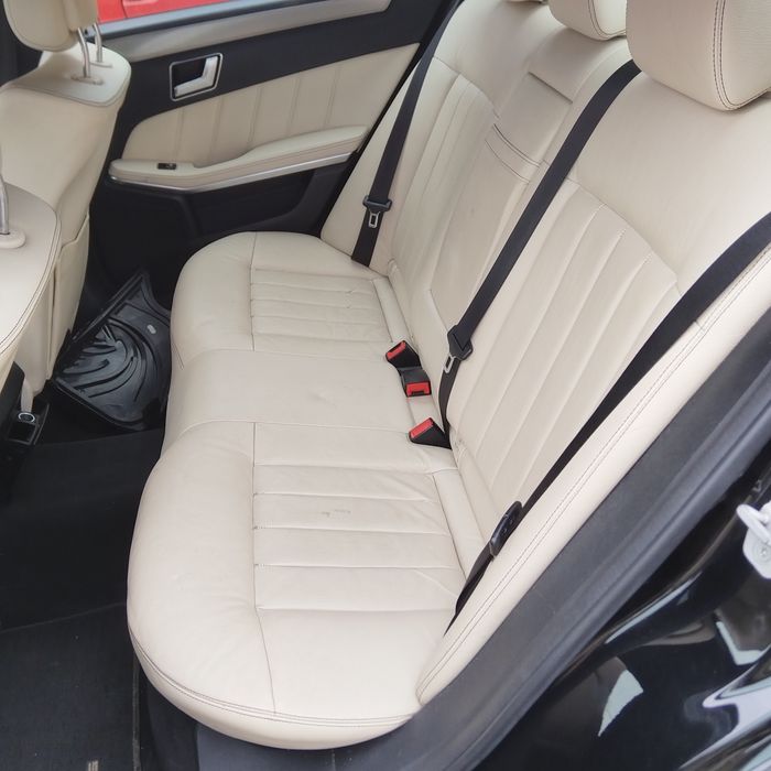 Interior PIELE scaune cu bancheta ALB/CREM Mercedes E-Class w212 SEDAN
