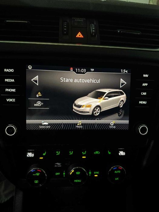 Display multimedia touch Mib2 Skoda Octavia 3 facelift cod 5E0919605M