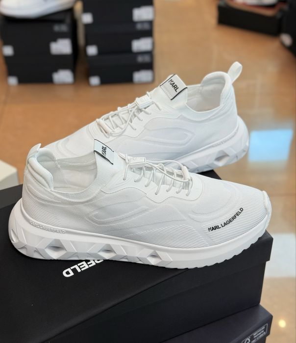 Мъжки маратонки KARL LAGERFELD – Оригинал – №46 – Бели – 135€