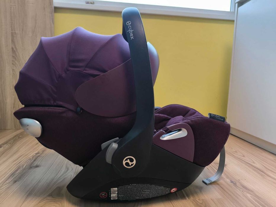 Розова количка Cybex Balios S, кошче Qloud Q, адаптери и зимен чувал