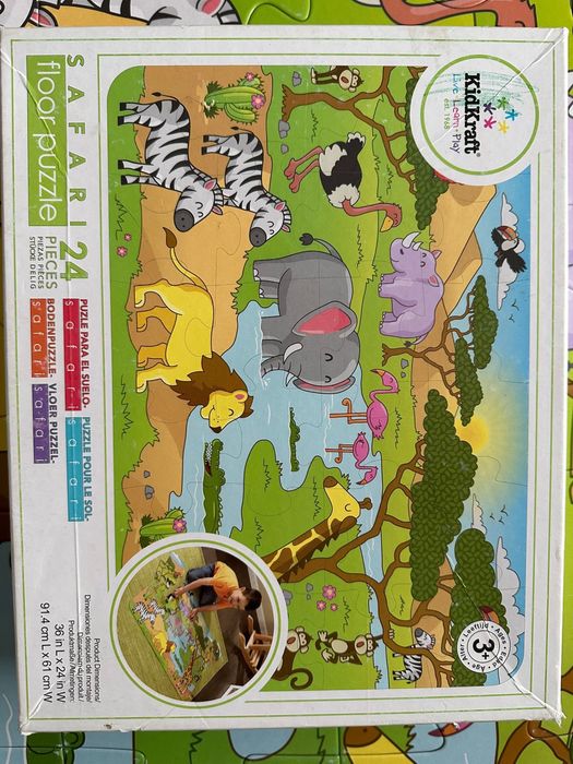 3 Puzzle gigantic copii 3+ ani