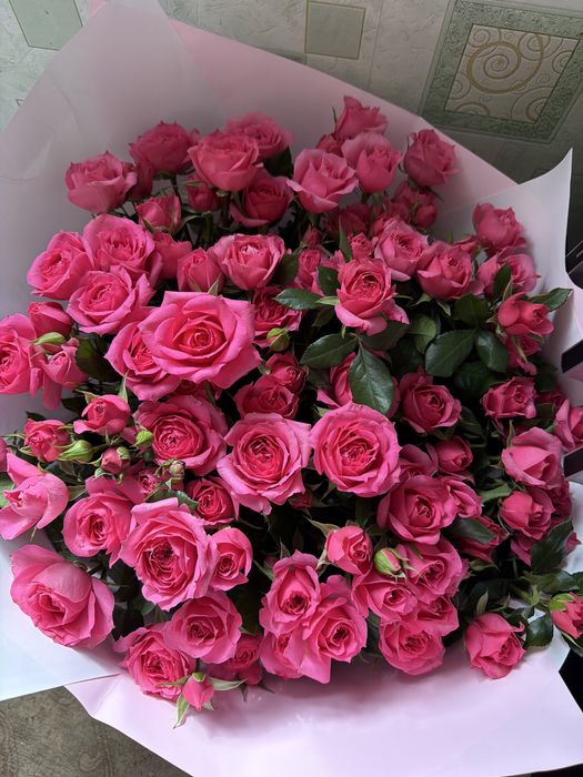 Спрей роза свежый