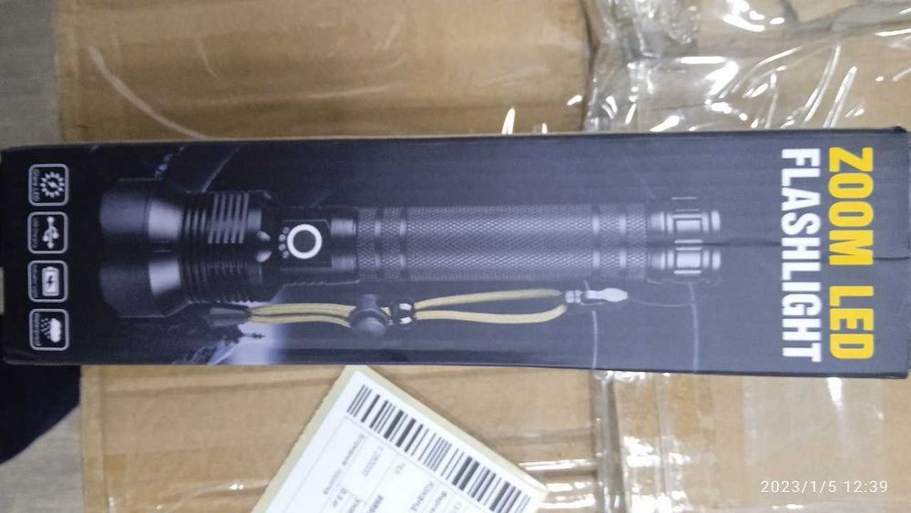 Мощный светодиодный фонарик зарядка через micro USB фонарь