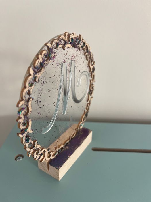 Рамка хамелеон с буква/име/надпис за всеки повод/Рожден ден/Криле