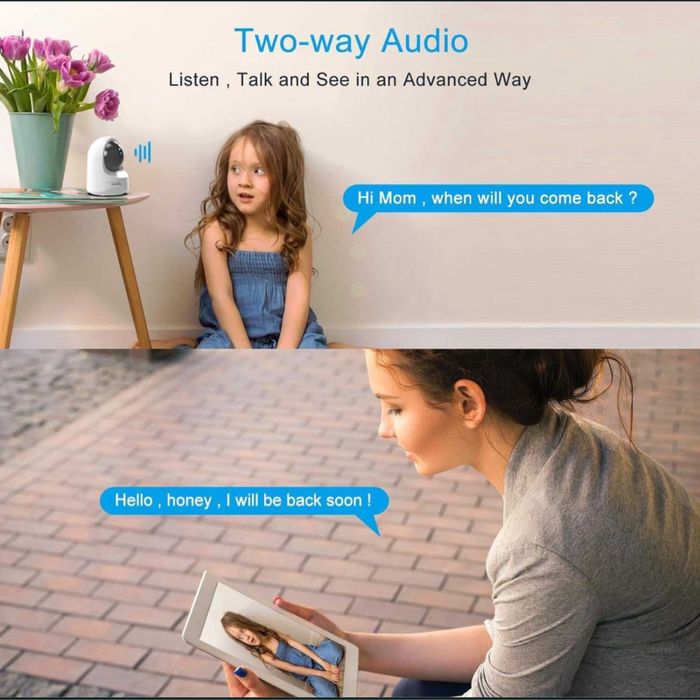 Camera Video Supraveghere Wansview 1080PHD Wifi Alexa Q6 NightVision