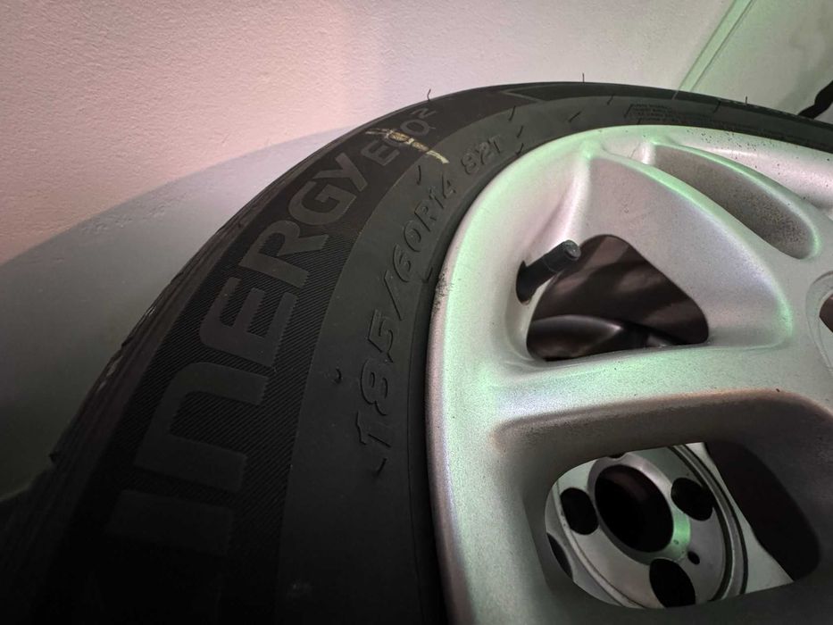 185 60 r14 anvelope vara hankook + jante 4x100 r14