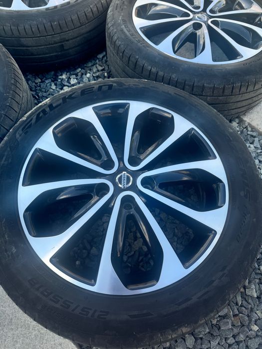 Jante originale Nissan Qashqai J10 R18 + anvelope vară Falken 215/55 R18 DOT 2022, 80% profil