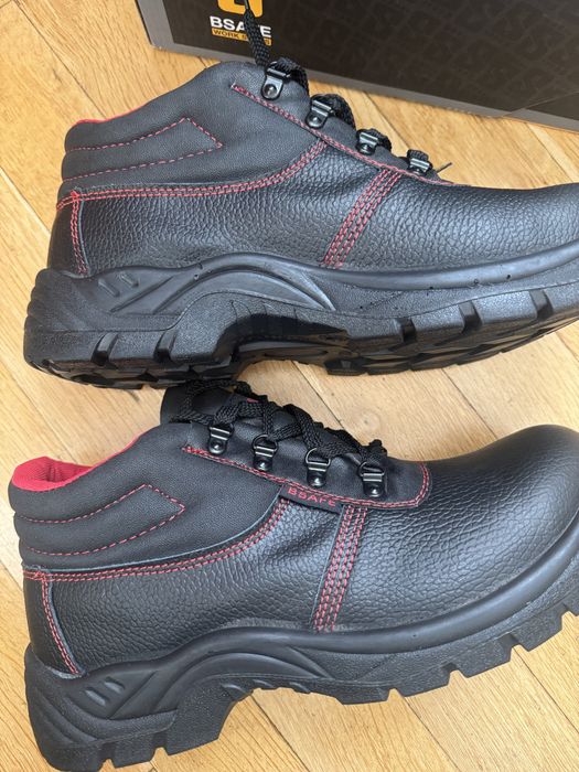 НОВИ кожени мъжки Сейфти обувки