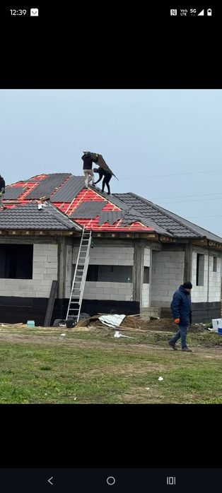 Acoperișuri și reparații de urgență montaj țiglă metalică