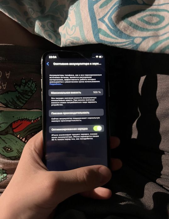 Iphone 10 100% акб