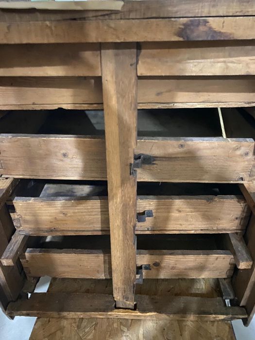 Comodă Vintage; Mic Fișet din Lemn; Dulap cu Sertare