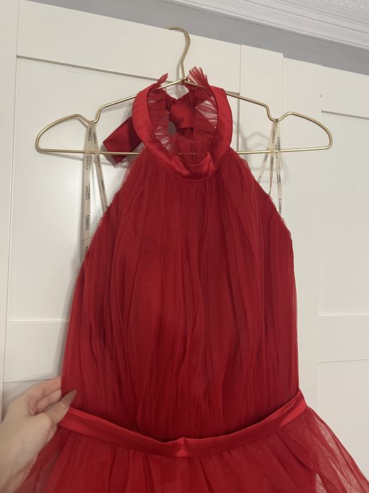 вечернее красное платье