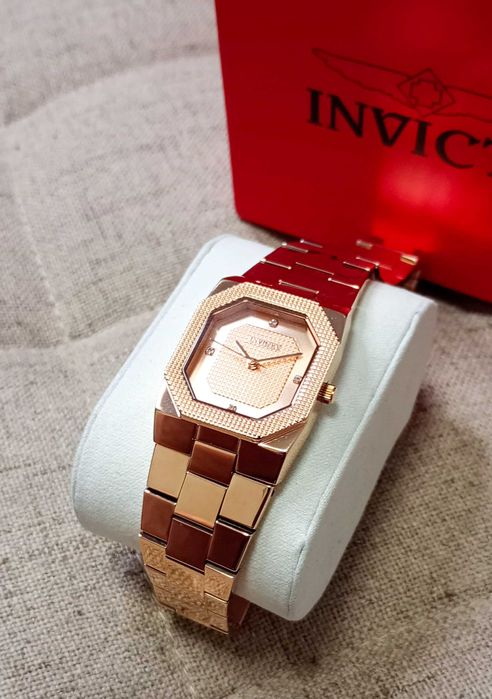 Ceas Invicta Cuadro Lady - 27mm, Rose Gold