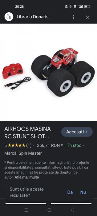 Mașinuța Air hogs stun