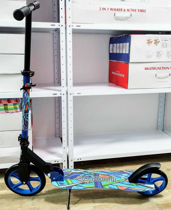 Тротинетка скутер с големи гуми 230мм за дете и възрастен колела 230mm