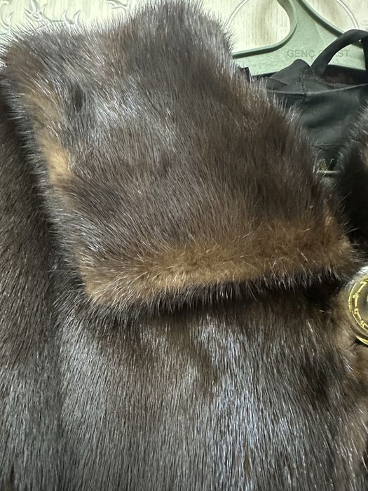 норковая шуба с капюшоном