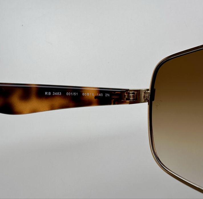 Ray-Ban RB3483 001/51 Aviator – Златна рамка,кафяв градиент,оригинални,отлични ПРОМО ЦЕНА -40%