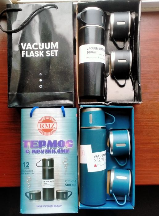 Термос с кружками