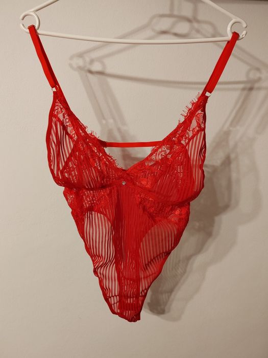 Body sexy rosu pentru M/L