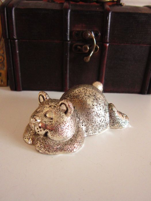 cadou rar Ursulet Teddy Bear placat argint