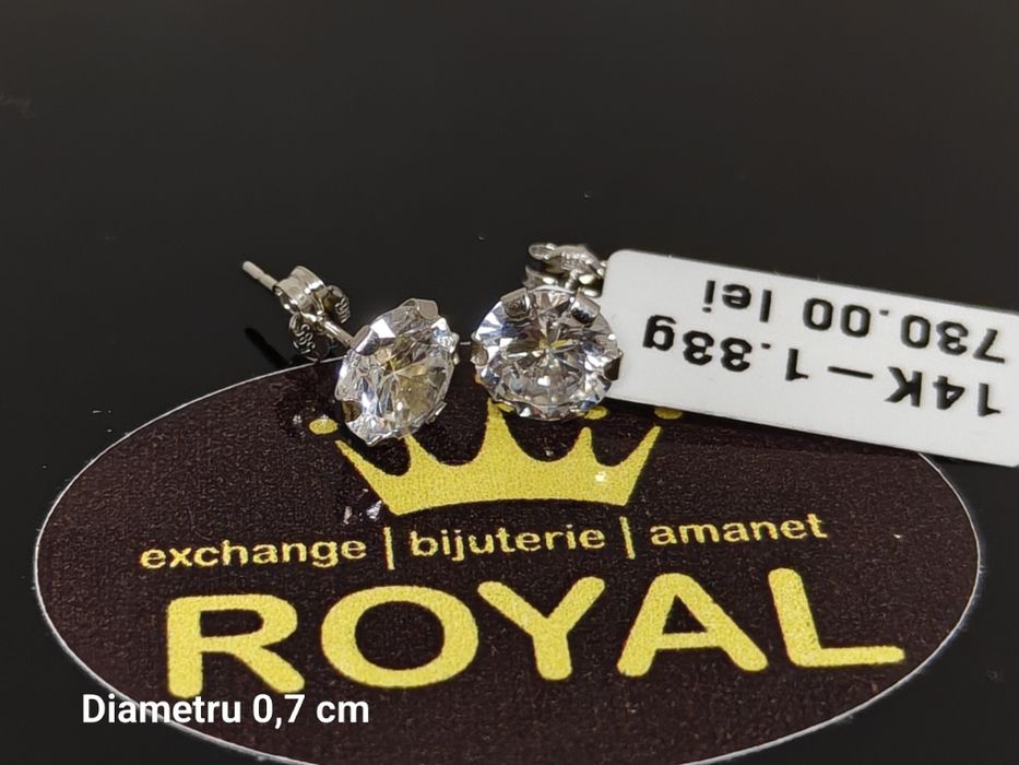 Bijuteria Royal: Cercei aur 14k/1.33 gr