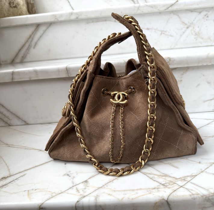 Дамска чанта Chanel 25 от телешка кожа промо цена