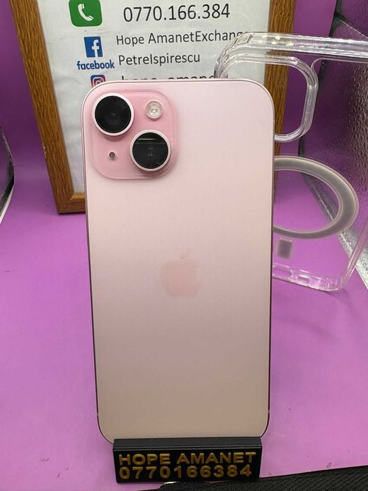HOPE AMANET P2 - Iphone 15  /128GB / Baterie 100% / 79 CIcluri