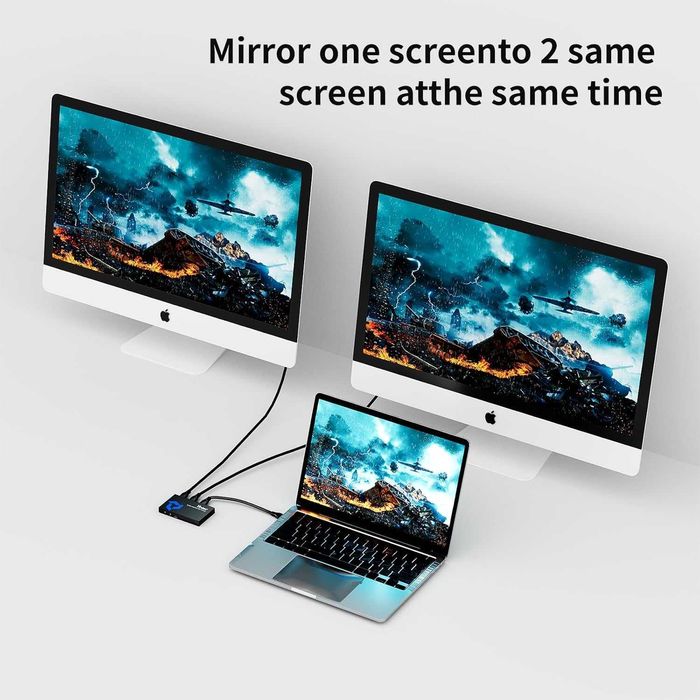 НОВ! HDMI разклонител, сплитер 1 вход към 2 изхода,4K,PS4 Xbox лаптоп