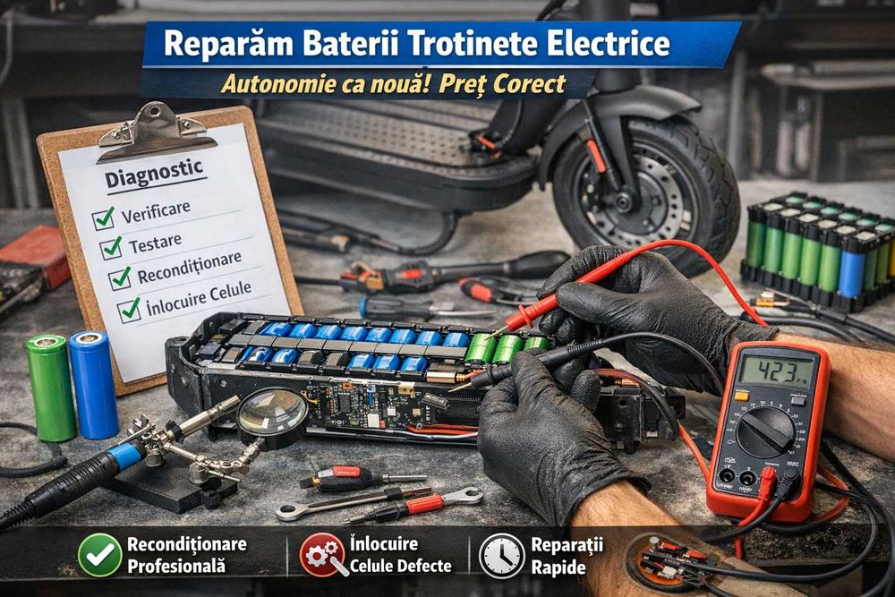 Reparăm baterii biciclete  electrice – By Răzvan Cluj Napoca