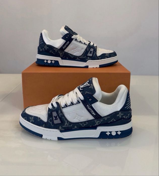 Adidasi Louis Vuitton Trainers Blue Denim