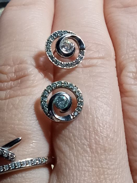 Set cercei și inel argint 925