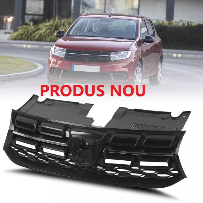 Grila masca cu crom Dacia Logan 2 Facelift / MCV / MCV Stepway