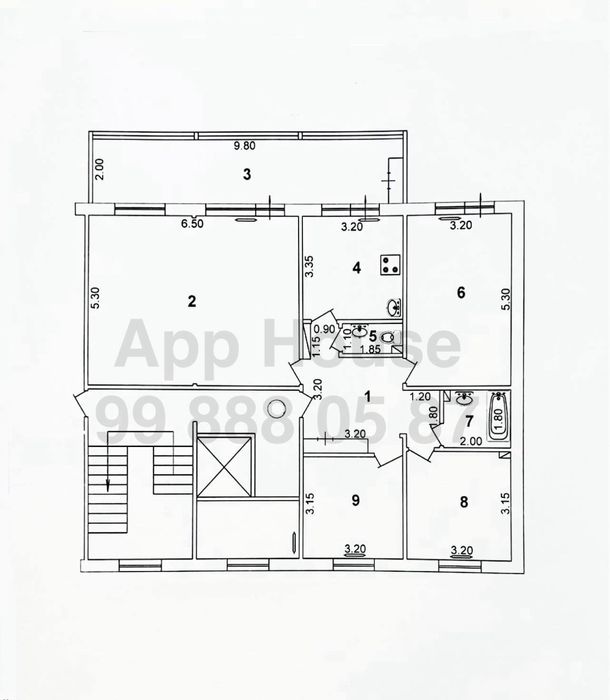5 Комнат 5/5/9 Тузель 3, под Ипотеку, Садик №5, 40 Лет Победы, Tuzel