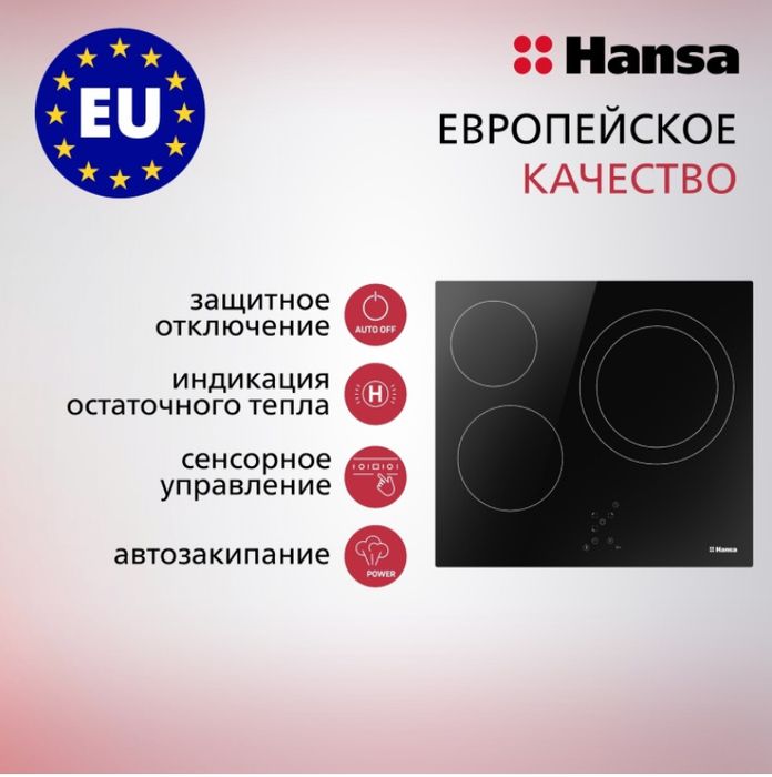 Варочная поверхность и духовка HANSA
