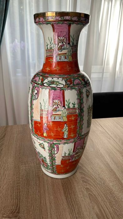 Vaza Portelan de podea inspiratie asiatica Familia Rose