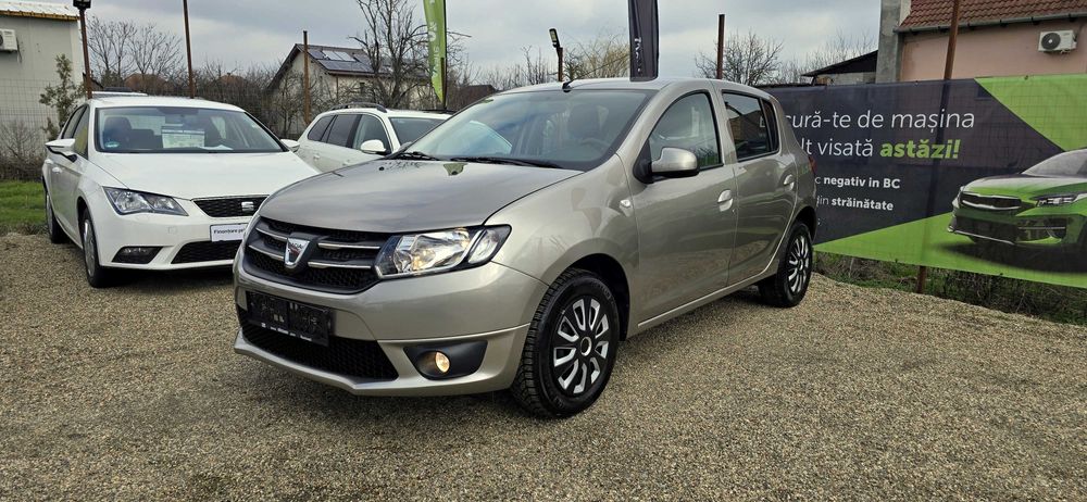 RATE doar cu buletinul AVANS 0 & CASH Garantie Dacia Sandero an 2013 motor 0,900 cm3 benzina 90 c,p euro 5 carte service clima