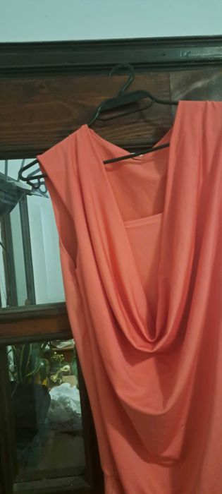 Коктейлна розова туника