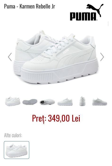 Adidasi Puma KARMEN REBELLE, Sneakers piele 2023, nr. 38 dame.