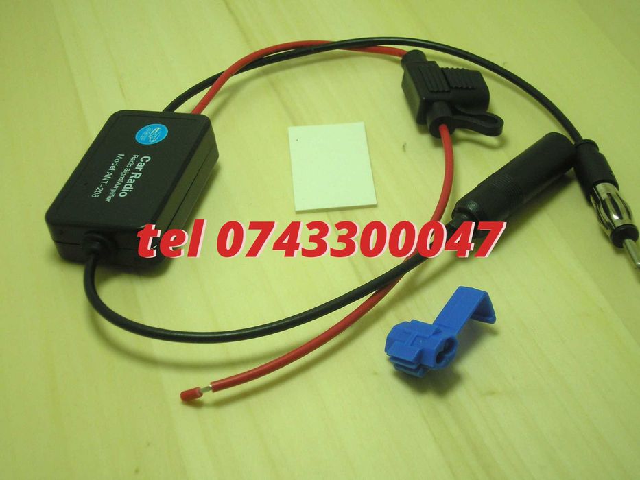 Amplificator Pentru Semnal Antena Radio Auto Fm 12v