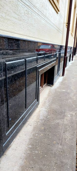 Фасадга Травертин тош ва Цоколга ГРАНИТ тошларини Сифатли у'рнатамиз.