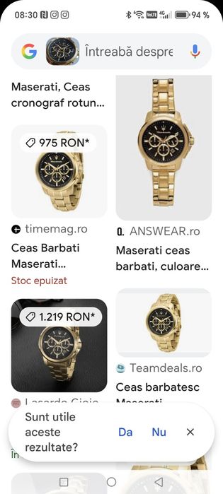 Ceas Maserati Successo Chronograph Quartz 44 mm