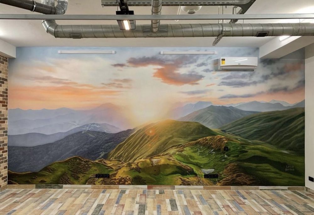 Роспись стен! Художница Мадина)